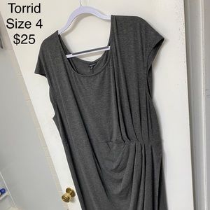 Torrid front slit dress
